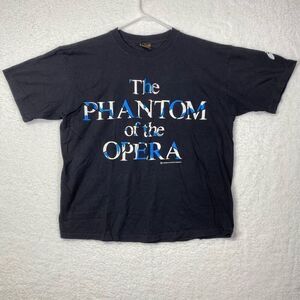Touch Of Gold by Spring Ford Vintage 80's Phantom of the Opera T-Shirt Black XL